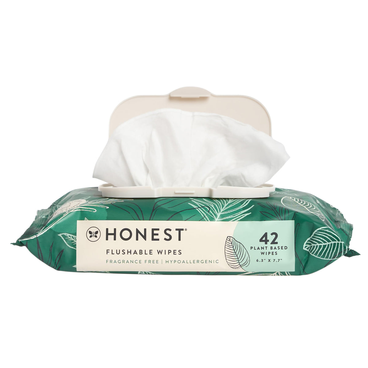 The Honest Company Flushable Wipes, Hypoallergenic, Gilded Wings, 126 Count