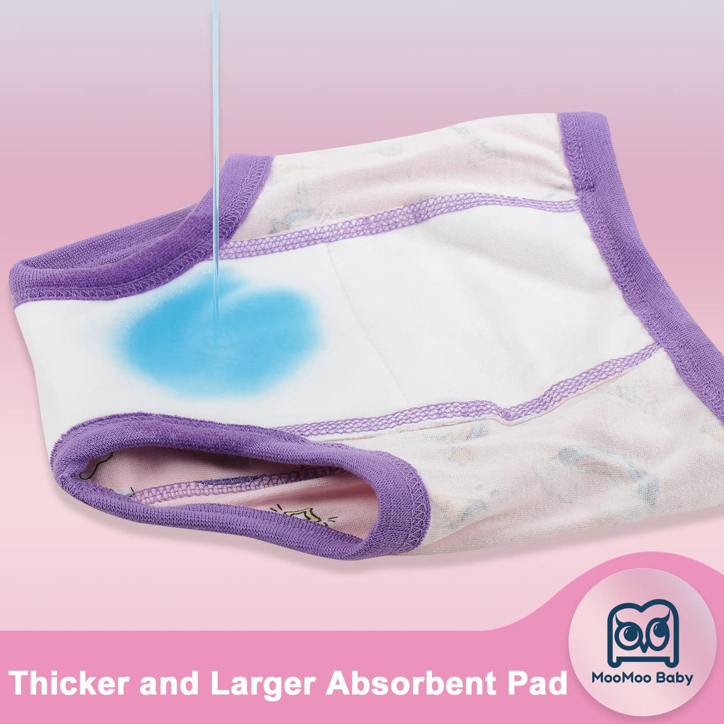 MooMoo Baby Potty Training Underwear for Boys and Girls Cotton 2T-9Y