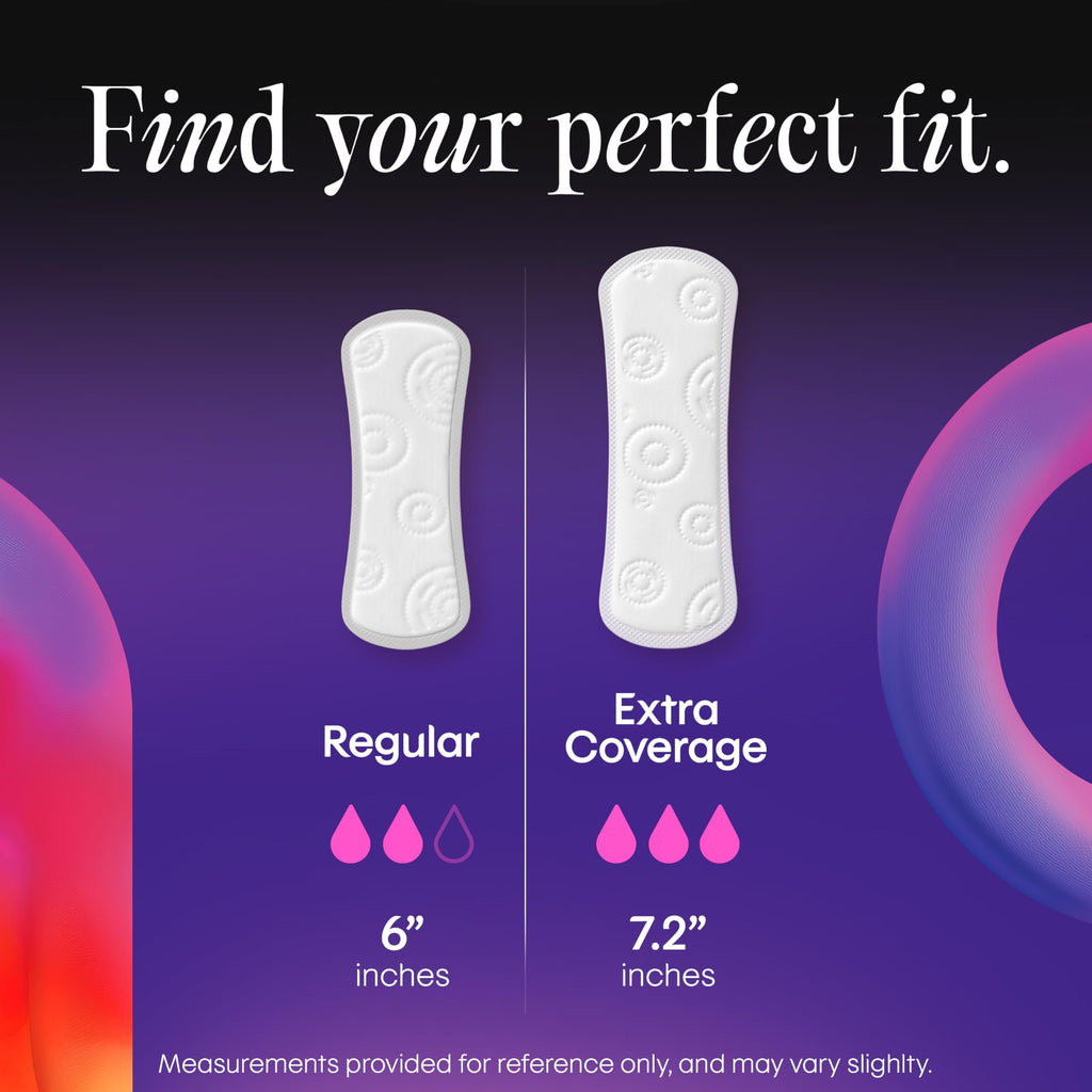 Kotex Wrapped Liners, Light Absorbency, Regular Coverage, 100 Count