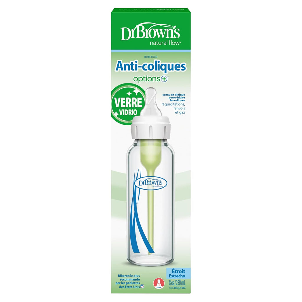 Dr. Brown’s Options+ Anti-Colic Narrow Glass Baby Bottles