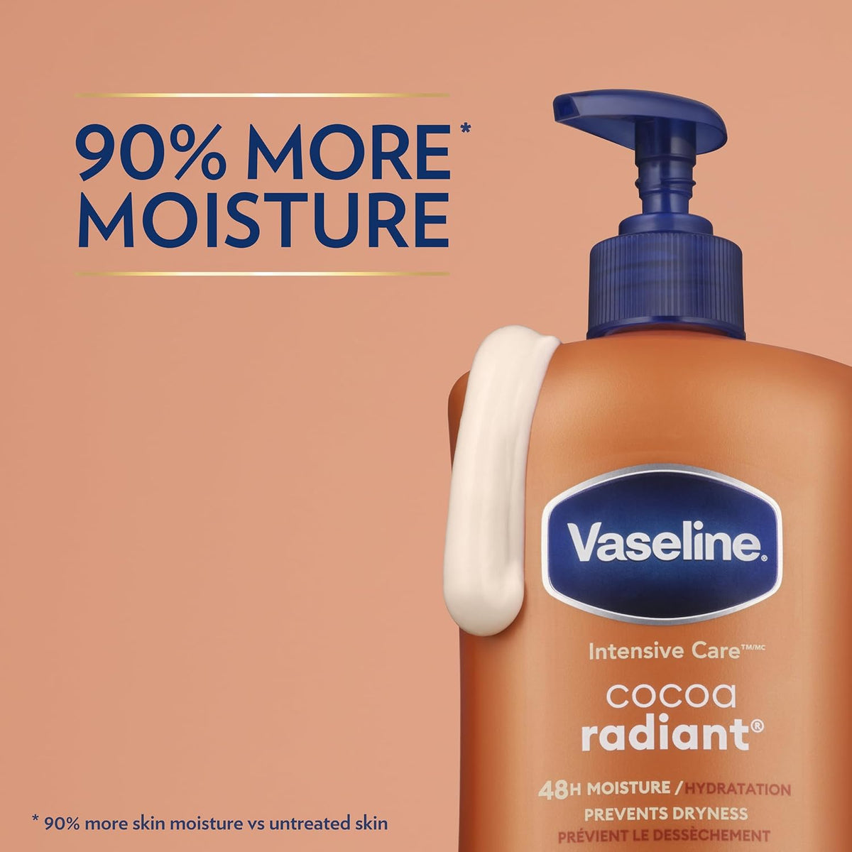 Vaseline Cocoa Radiant Body Lotion for Dry Skin + Cocoa Butter 20.3oz 3ct