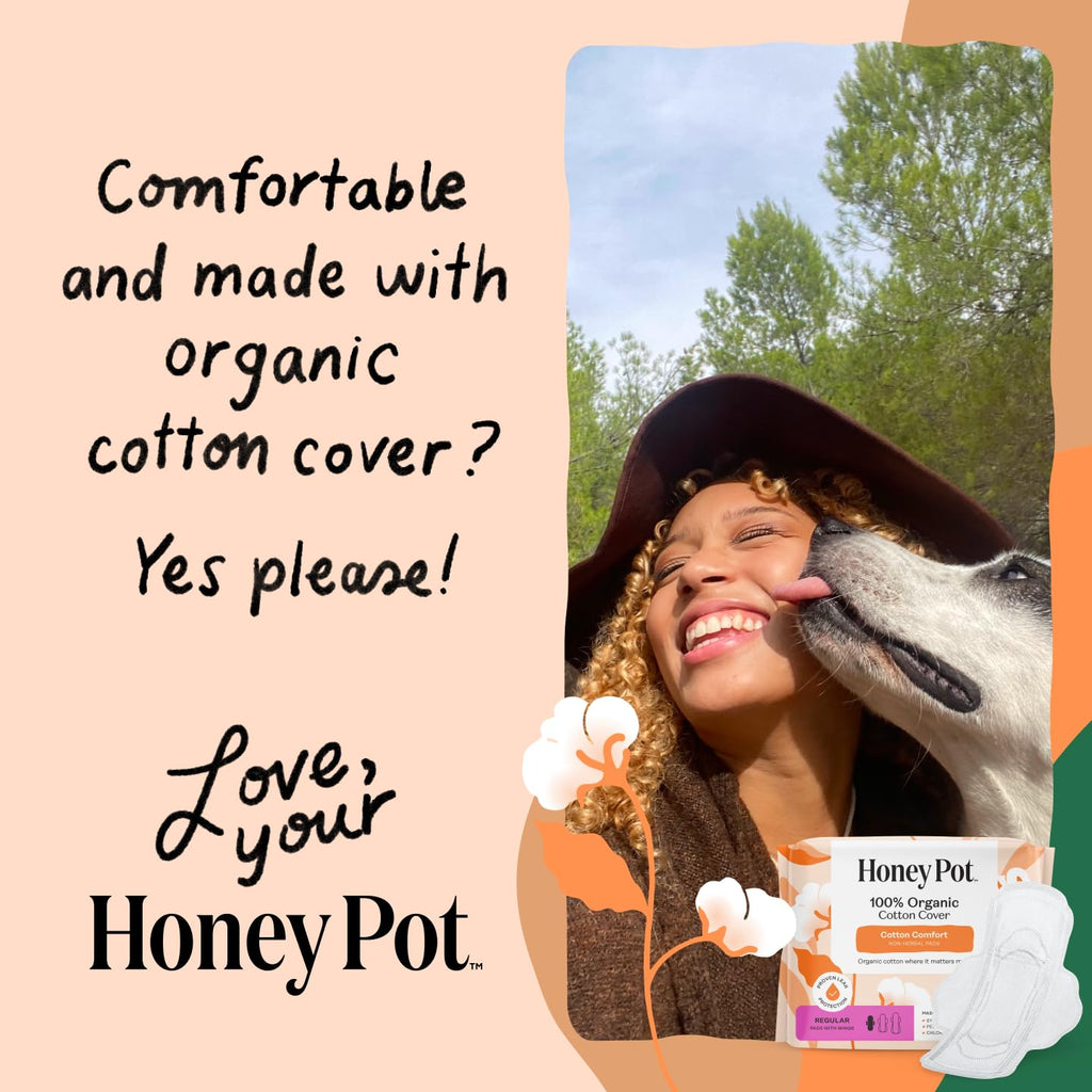 The Honey Pot Company - Cotton Comfort - Panty Liners for Women