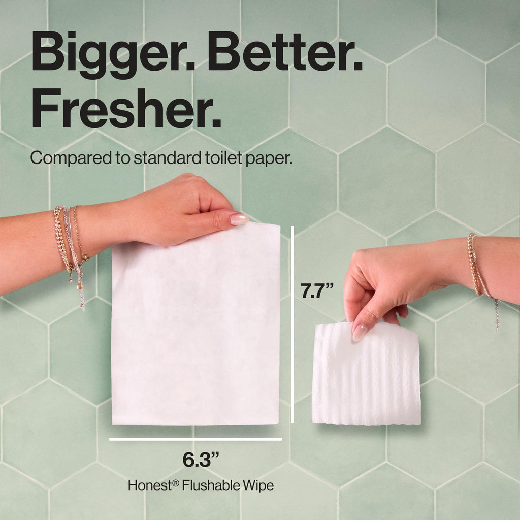 The Honest Company Flushable Wipes, Hypoallergenic, Gilded Wings, 126 Count