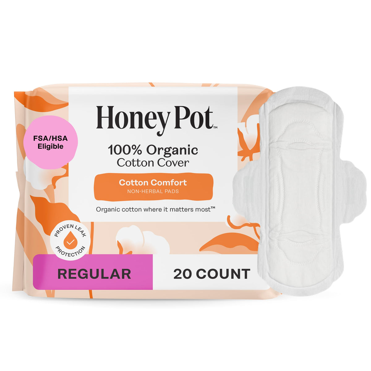 The Honey Pot Company - Cotton Comfort - Panty Liners for Women