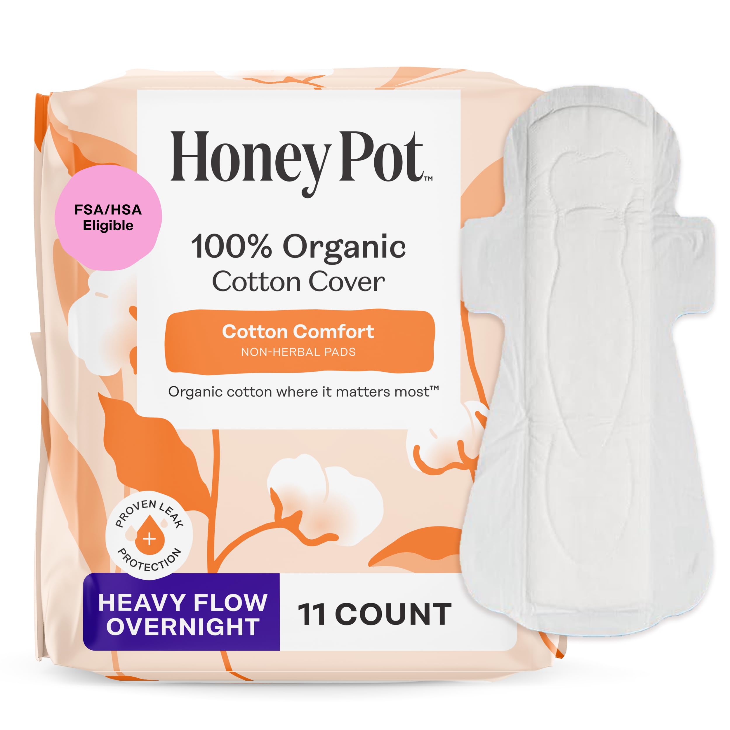 The Honey Pot Company - Cotton Comfort - Panty Liners for Women