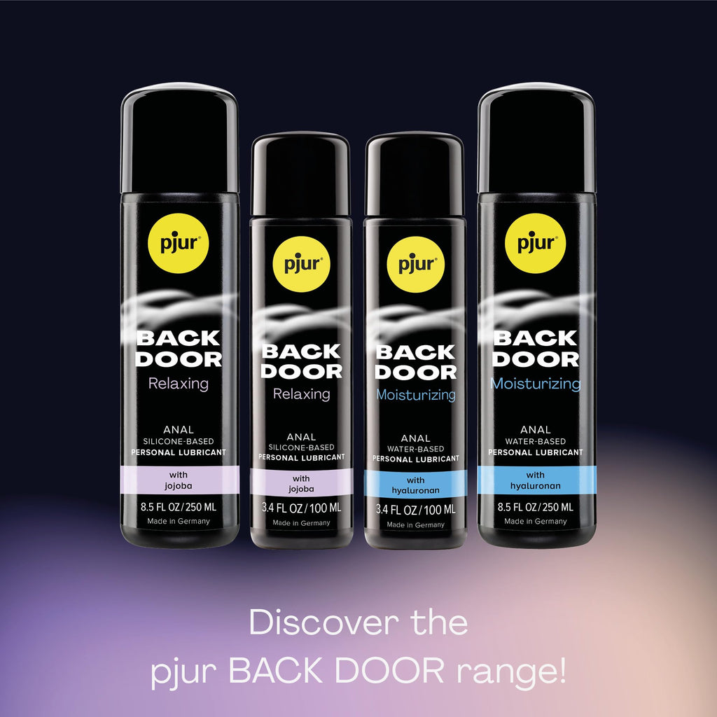 pjur Back Door Moisturizing Water-Based Lubricant, Long-Lasting Glide with Hyaluron, Gentle Formula for Sensitive Use, Toy-Compatible - 1.02 oz / 30 ml
