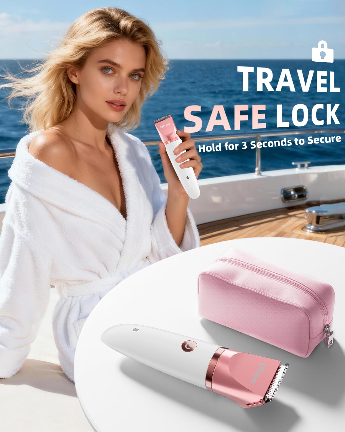Ufree 3-in-1 Bikini Trimmer Electric Razors for Women, Gifts for Women