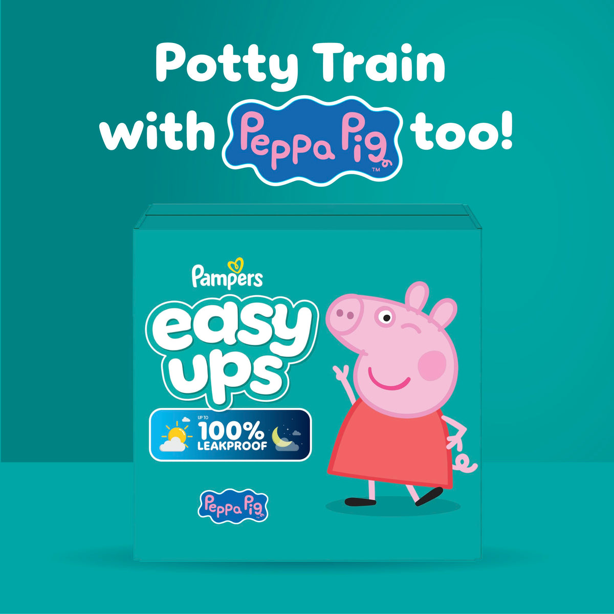 Easy Ups Girls & Boys Potty Training Pants, Size 4 (2T-3T), 140 Count, Bluey Absorbent Pull Up Training Underwear, Up to 100% Leakproof Day and Night, Hypoallergenic