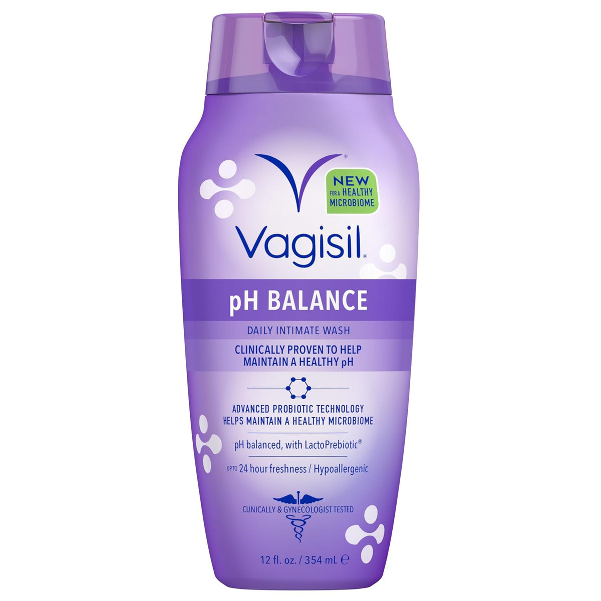 Vagisil pH Balance Feminine Wash, LactoPrebiotic, 12 Fl Oz (3 Pack)