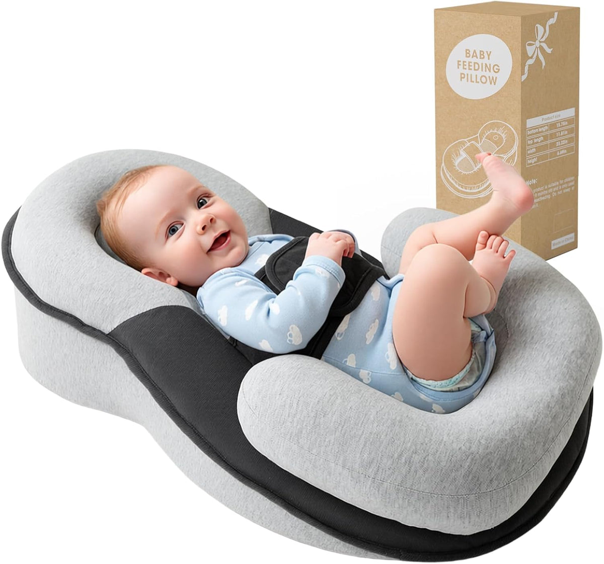 Baby Bottle Feeding Support Pillow – Portable Hands-Free Cushion for Newborn Bottle & Breastfeeding