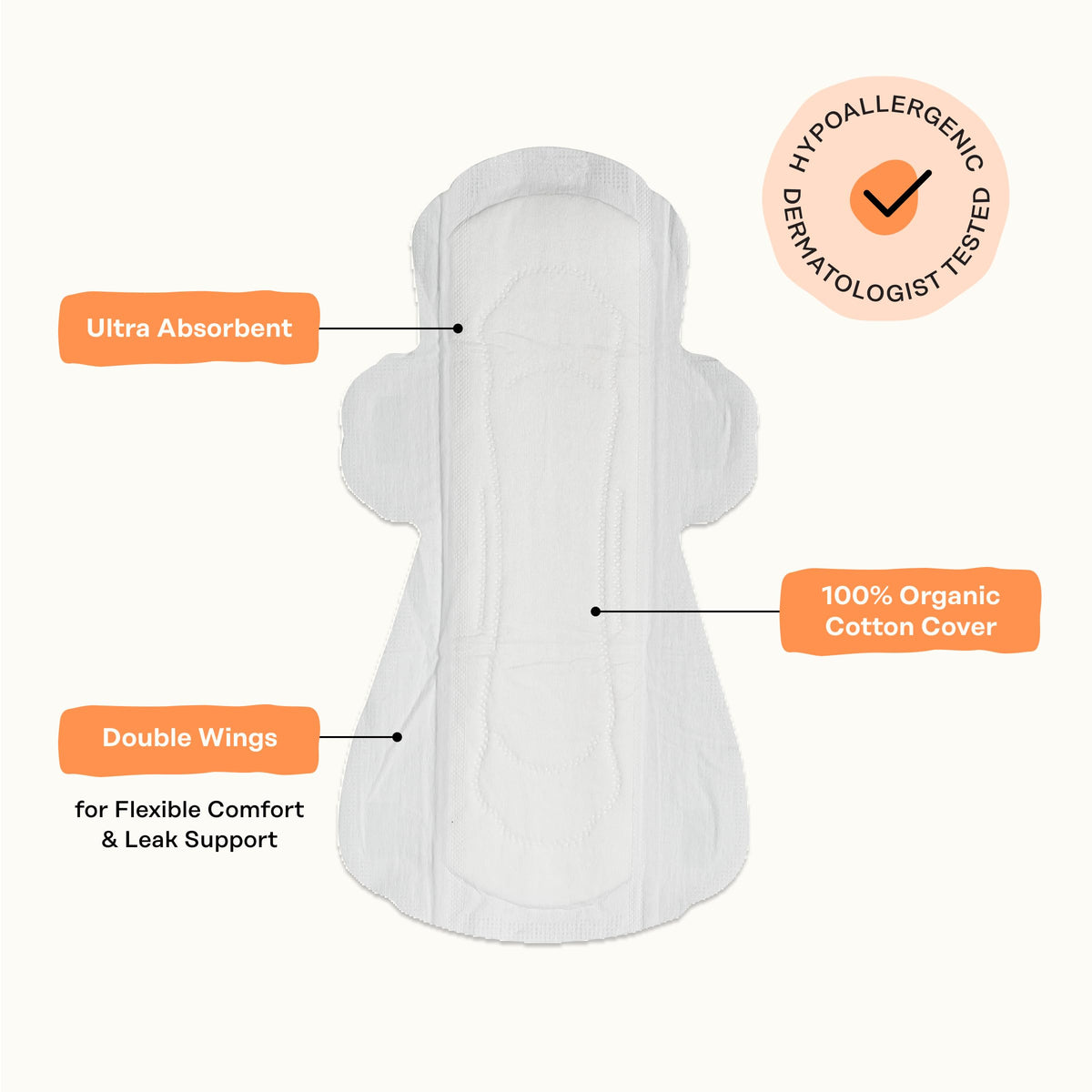 The Honey Pot Company - Cotton Comfort - Panty Liners for Women