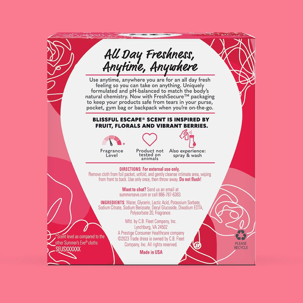 Summer's Eve Gentle Feminine Wipes, Simply Sensitive, 12 Count