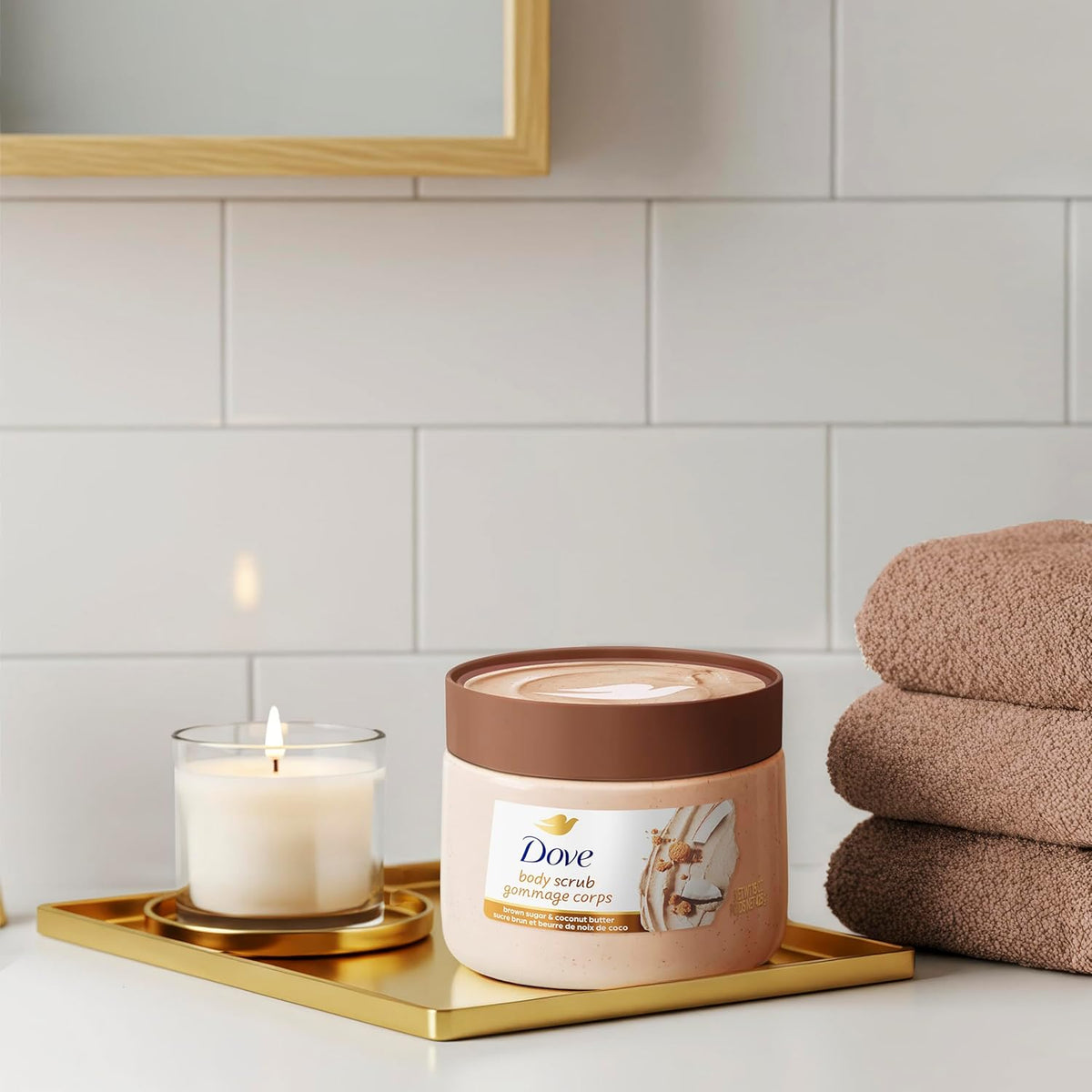 Dove Brown Sugar & Coconut Butter Exfoliating Body Scrub – 15 oz