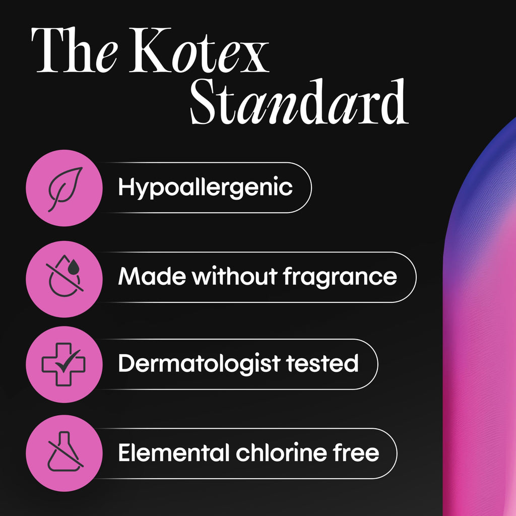 Kotex Wrapped Liners, Light Absorbency, Regular Coverage, 100 Count