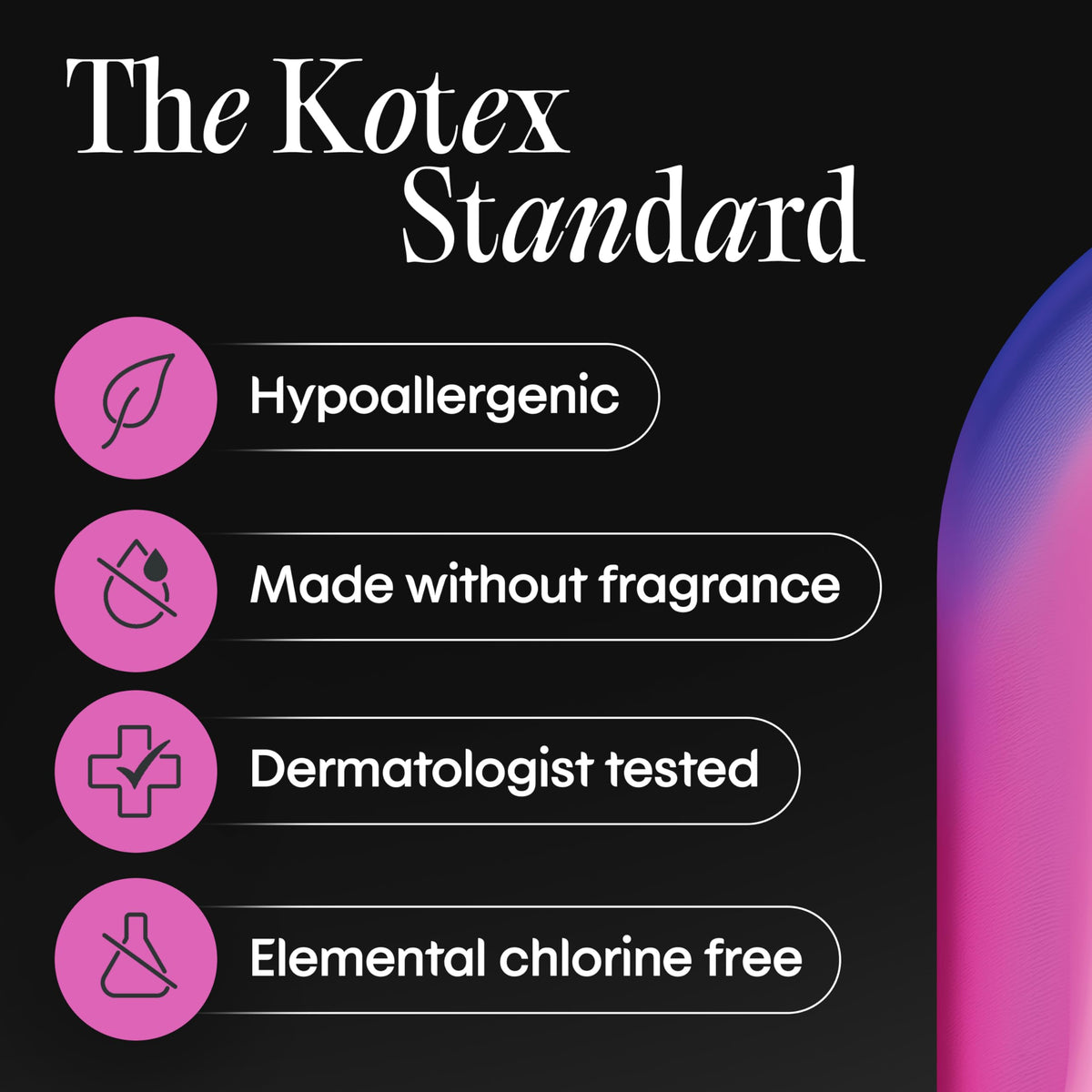 Kotex Wrapped Liners, Light Absorbency, Regular Coverage, 100 Count