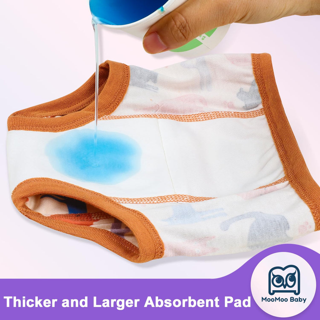 MooMoo Baby Potty Training Underwear for Boys and Girls Cotton 2T-9Y