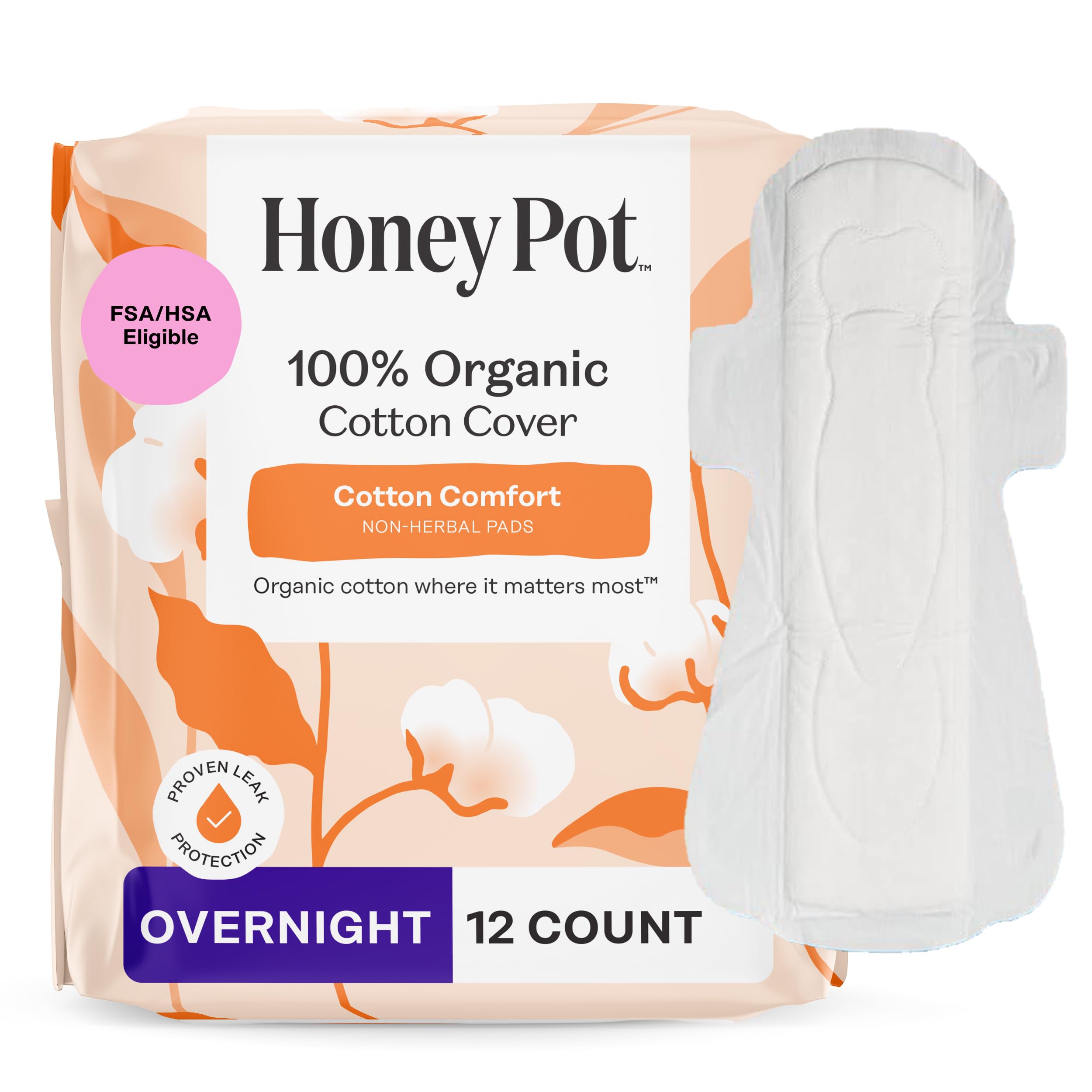 The Honey Pot Company - Cotton Comfort - Panty Liners for Women