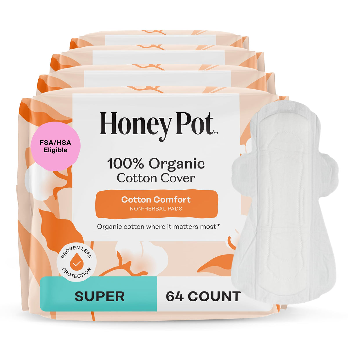 The Honey Pot Company - Cotton Comfort - Panty Liners for Women