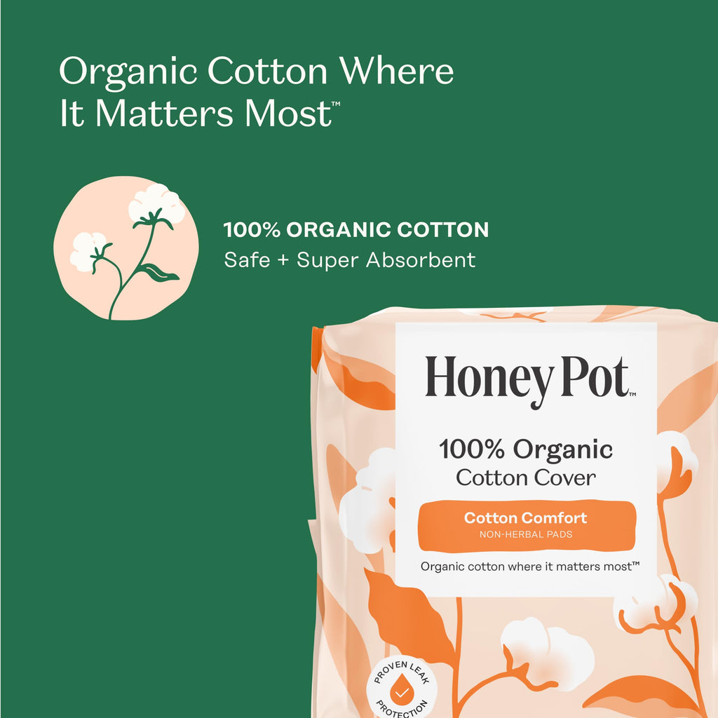 The Honey Pot Company - Cotton Comfort - Panty Liners for Women