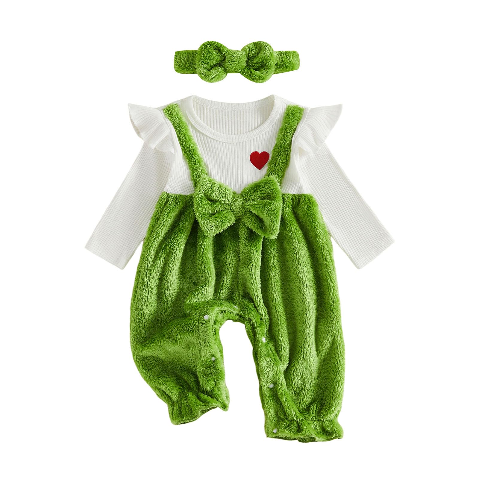 YINGISFITM Newborn Baby Girl Clothes Floral Romper Fack Two Piece Jumpsuit