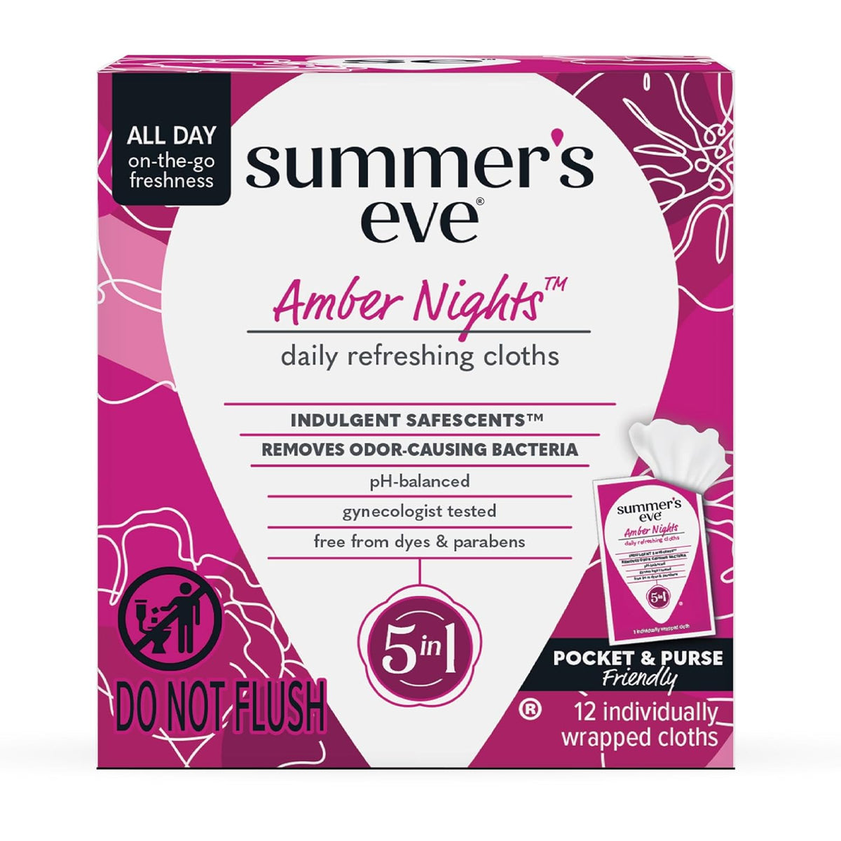 Summer's Eve Gentle Feminine Wipes, Simply Sensitive, 12 Count