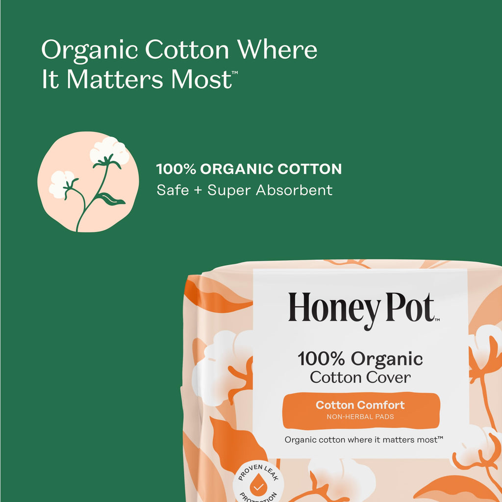 The Honey Pot Company - Cotton Comfort - Panty Liners for Women