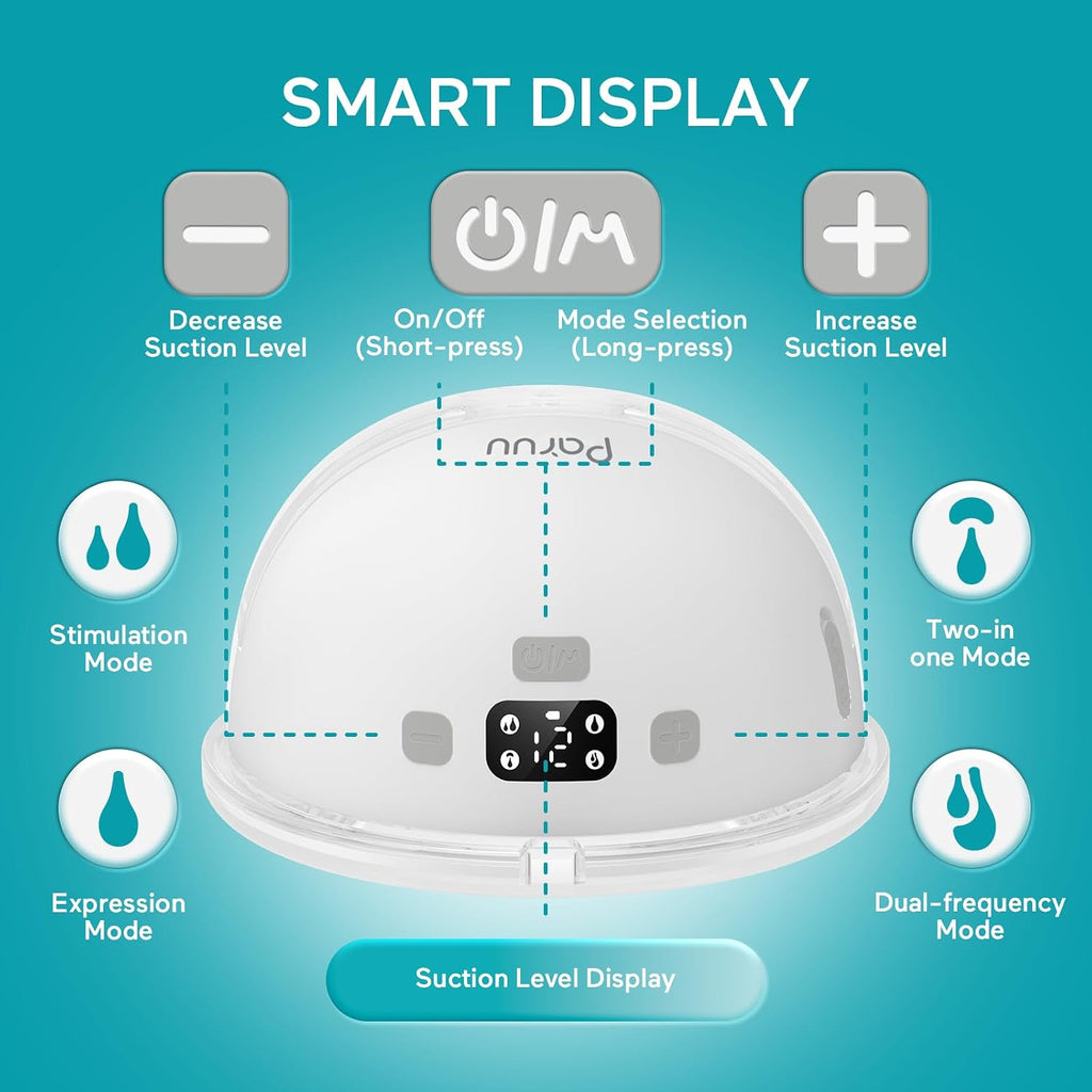 Paruu Hands Free Breast Pump P16, Wearable Breast Pump