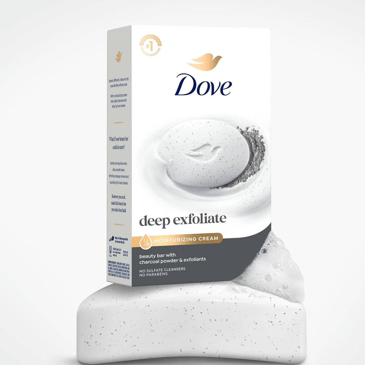 Dove Gentle Exfoliating Beauty Bar Soap , Renewing 8 Count 3.75 oz