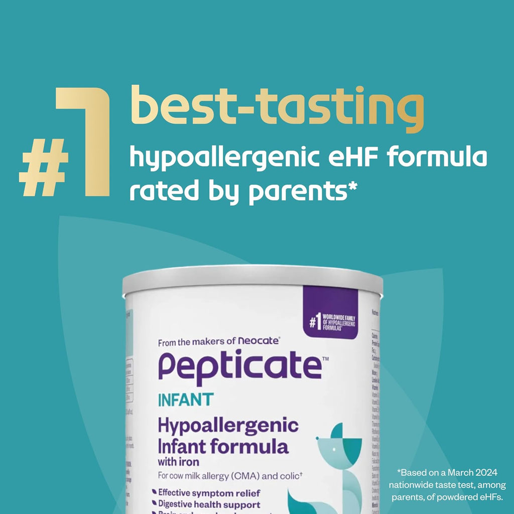 Pepticate Hypoallergenic Infant Formula 0–12 Months 13.2oz 4 Pack