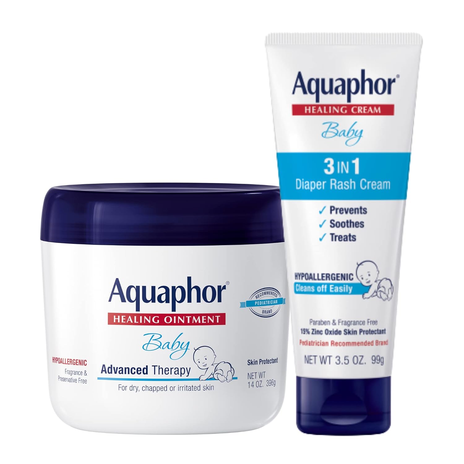 Aquaphor Baby Advanced Therapy Healing Ointment Skin Protectant, 7 OZ