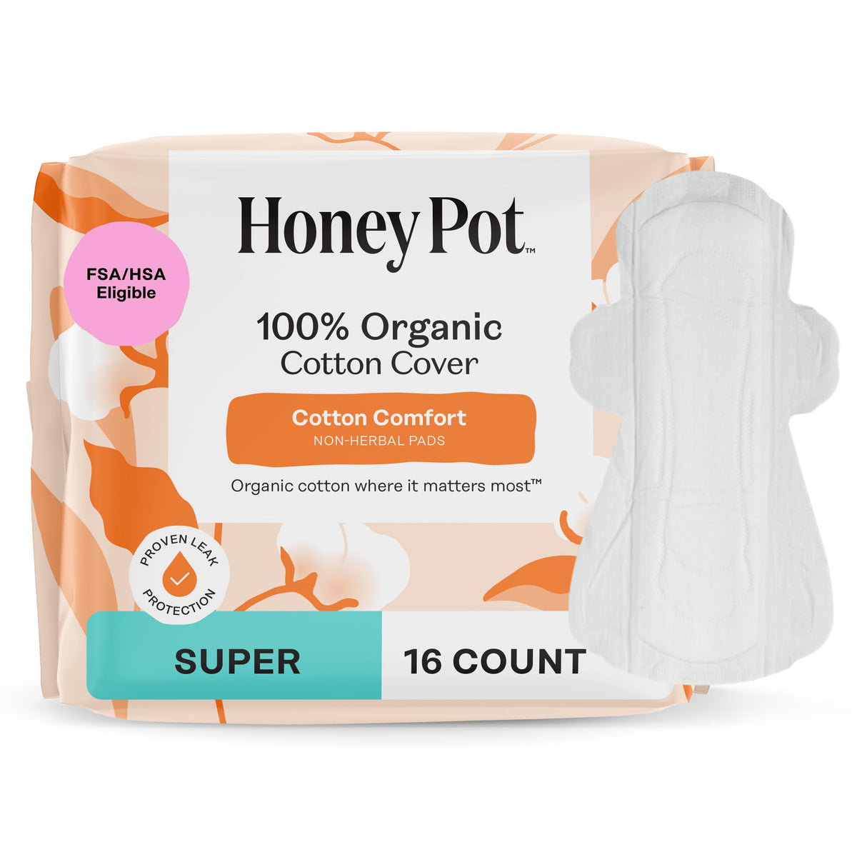 The Honey Pot Company - Cotton Comfort - Panty Liners for Women