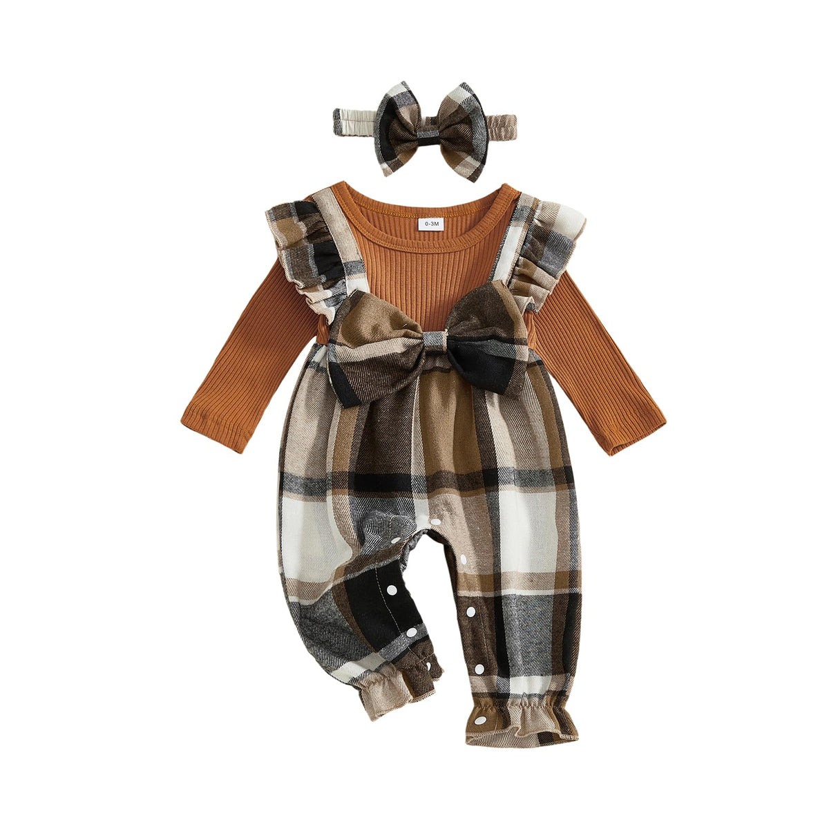 YINGISFITM Newborn Baby Girl Clothes Floral Romper Fack Two Piece Jumpsuit