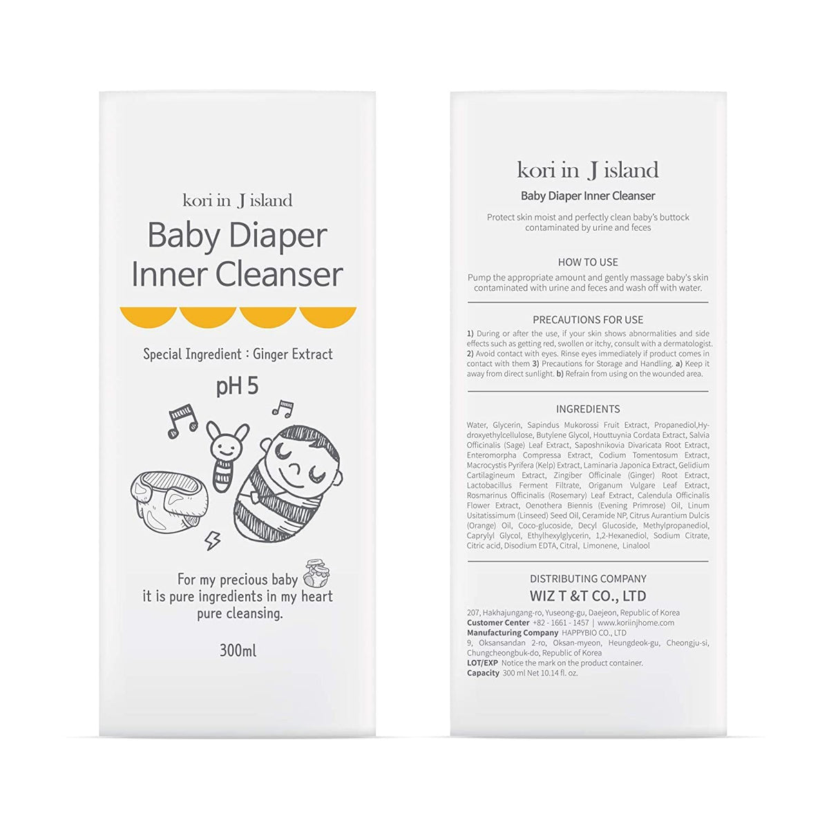 Kori In J Island Baby Bottom Wash – Gentle Diaper Area Cleanser