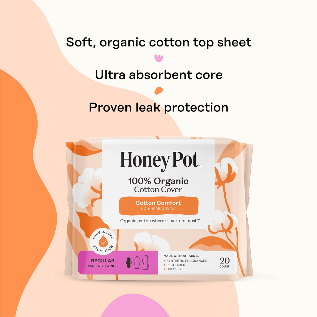 The Honey Pot Company - Cotton Comfort - Panty Liners for Women