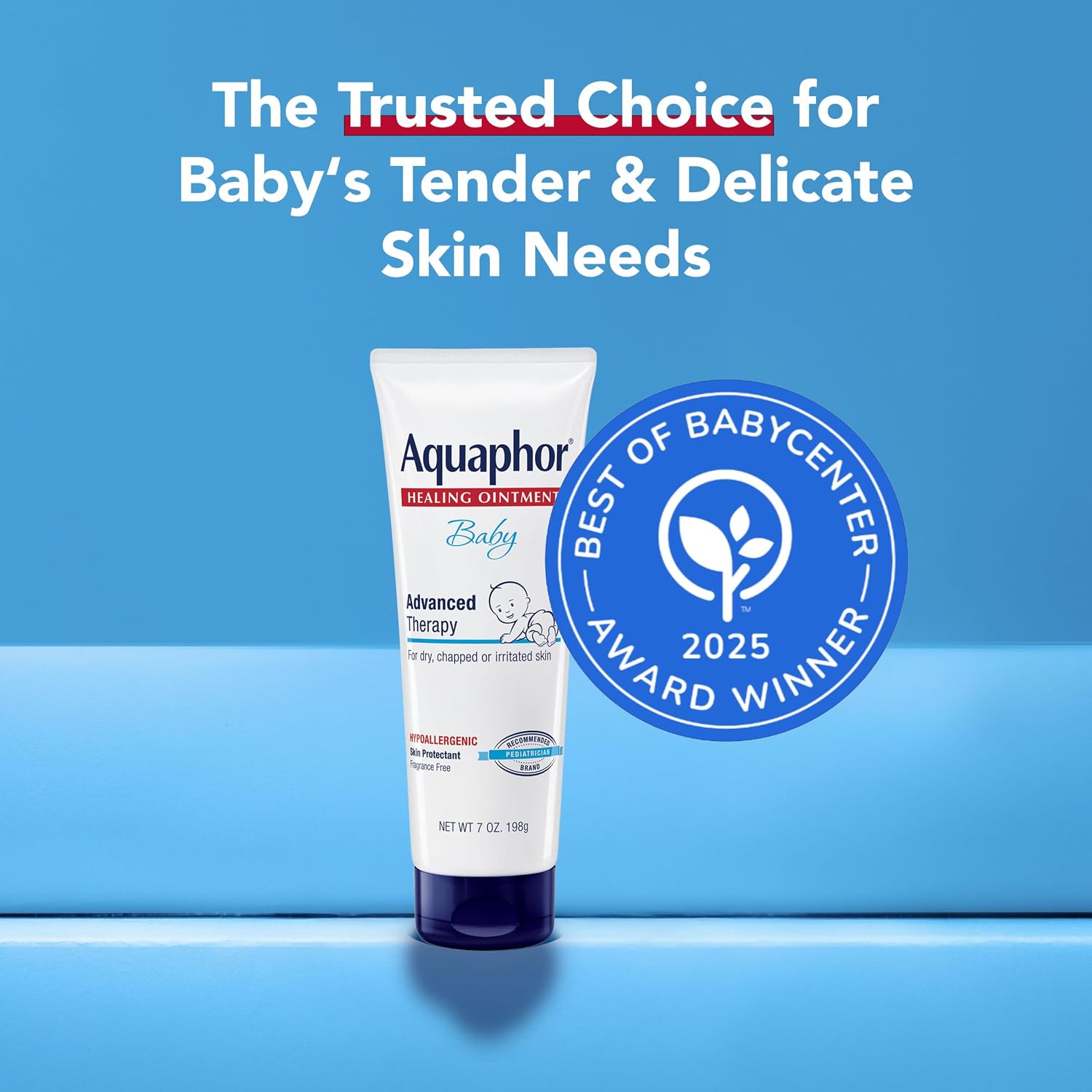 Aquaphor Baby Advanced Therapy Healing Ointment Skin Protectant, 7 OZ