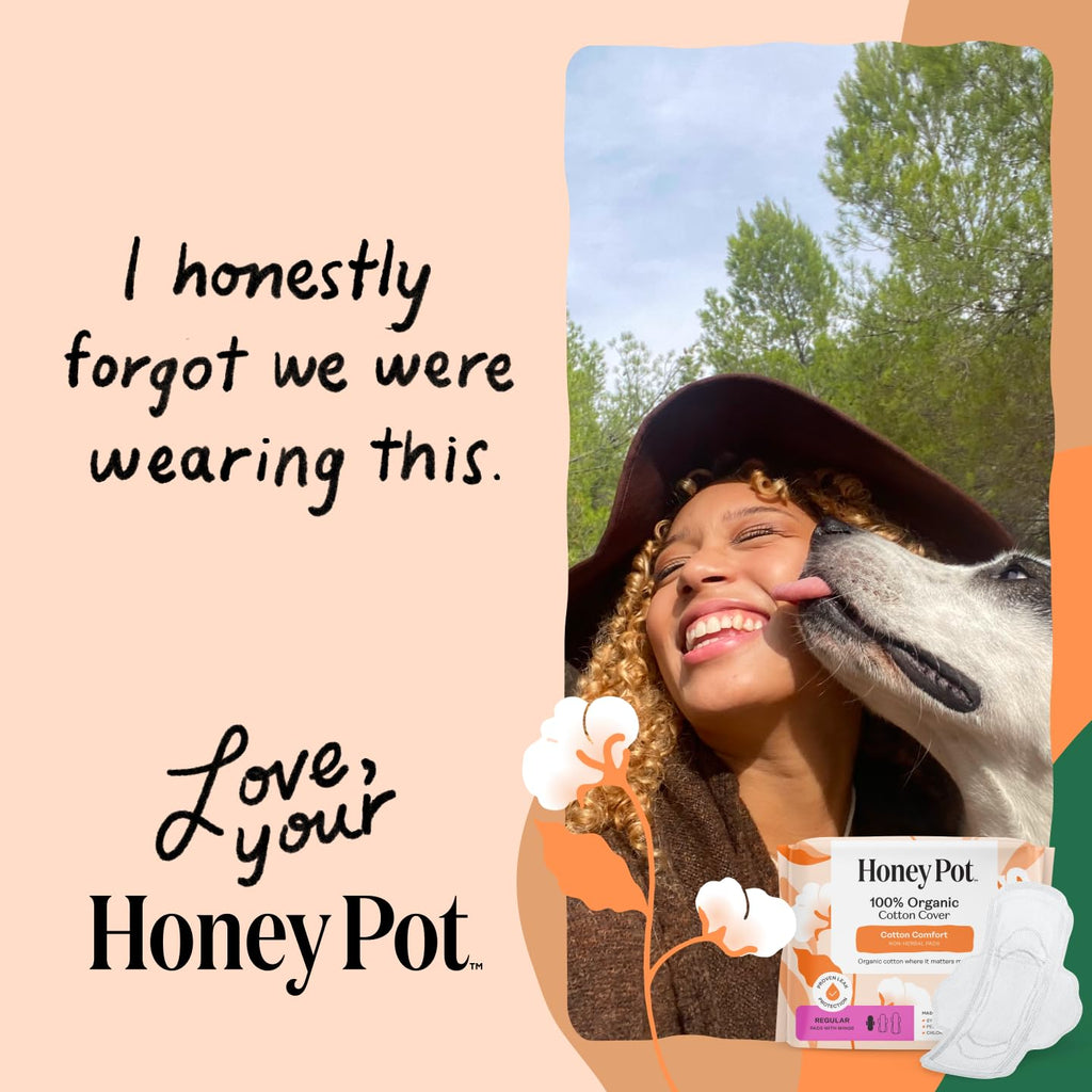 The Honey Pot Company - Cotton Comfort - Panty Liners for Women