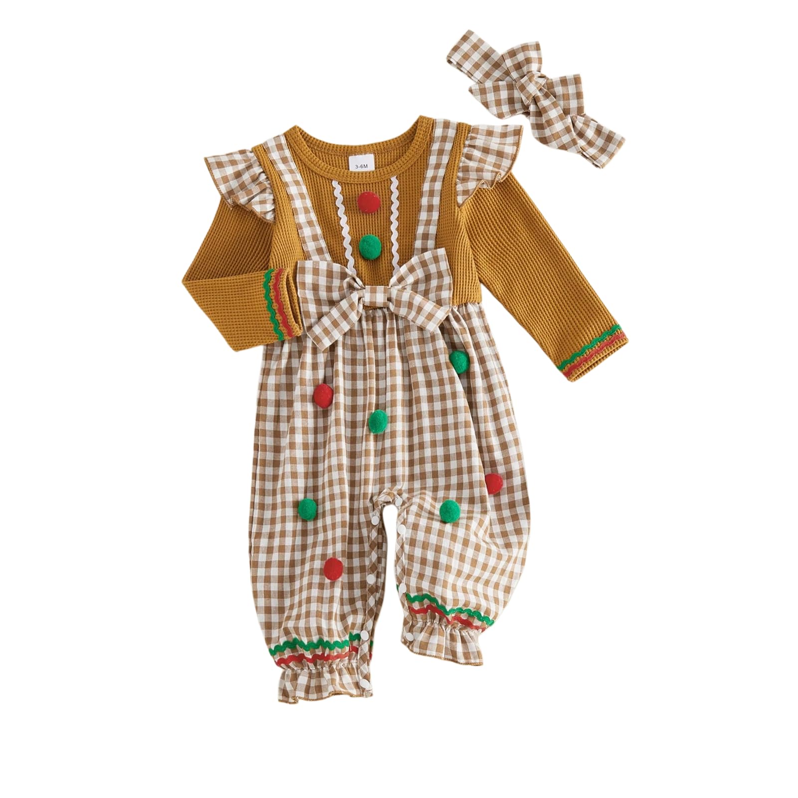 YINGISFITM Newborn Baby Girl Clothes Floral Romper Fack Two Piece Jumpsuit