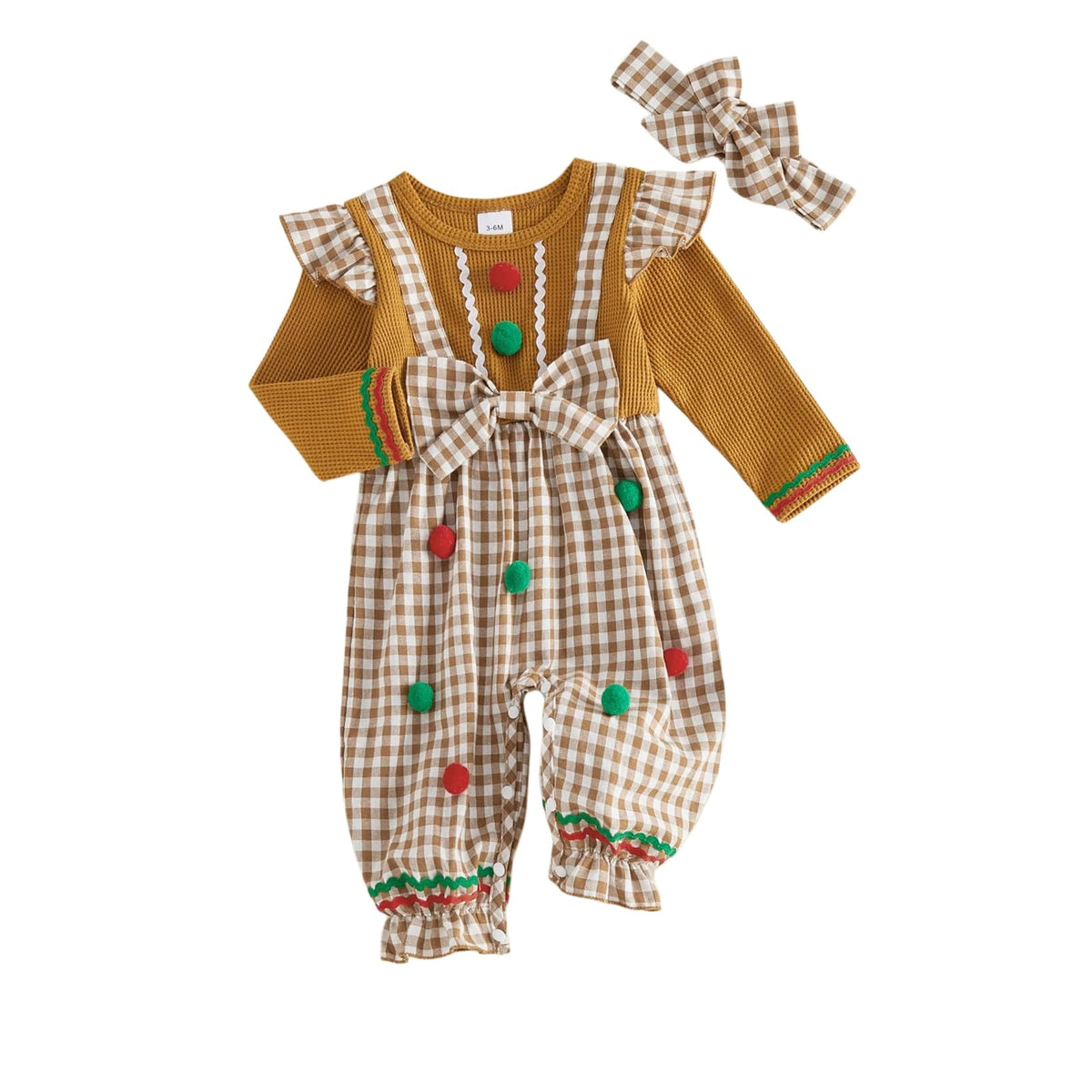 YINGISFITM Newborn Baby Girl Clothes Floral Romper Fack Two Piece Jumpsuit