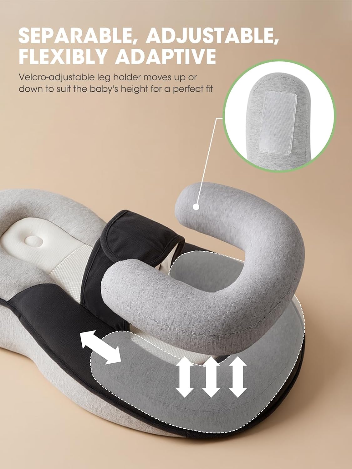 Baby Bottle Feeding Support Pillow – Portable Hands-Free Cushion for Newborn Bottle & Breastfeeding