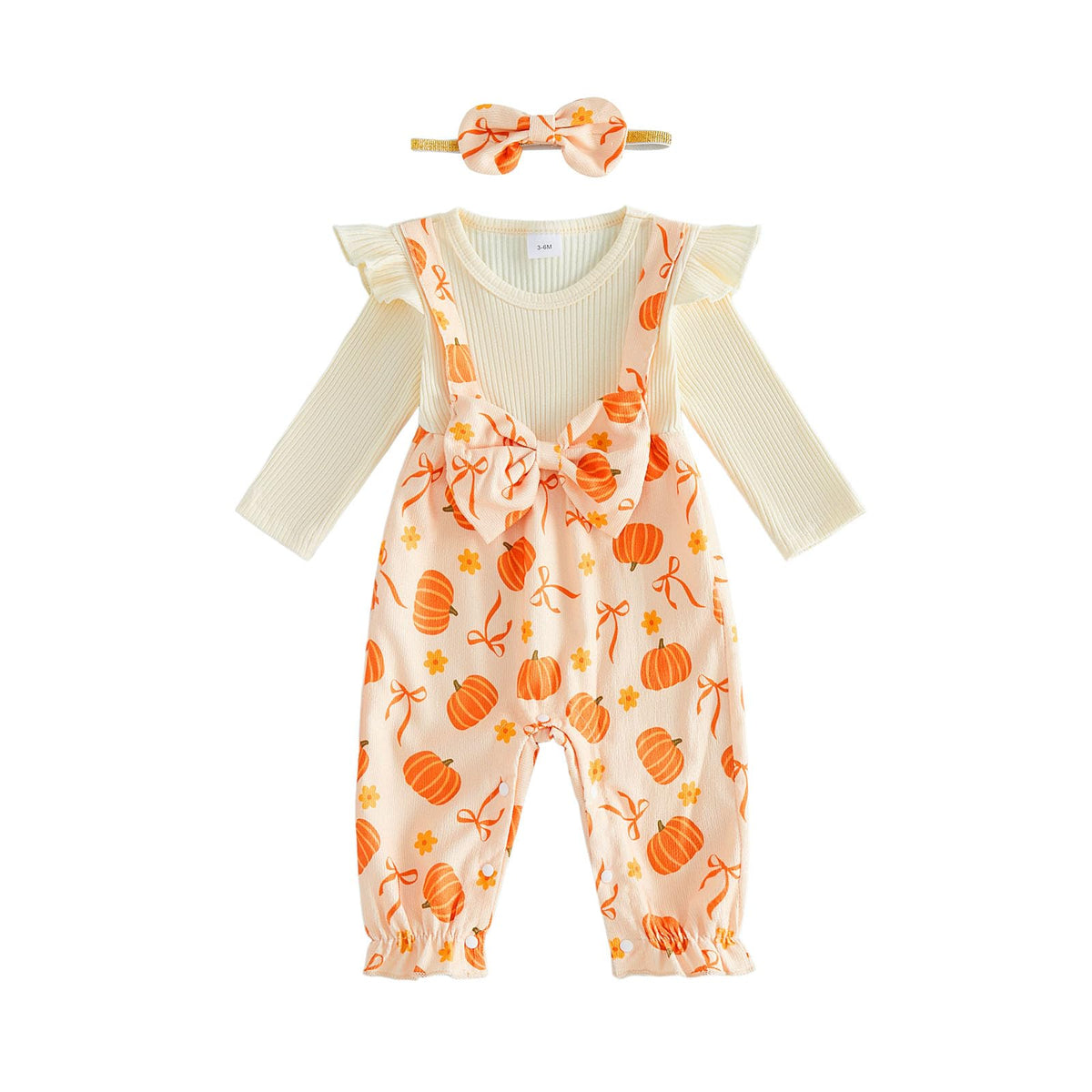 YINGISFITM Newborn Baby Girl Clothes Floral Romper Fack Two Piece Jumpsuit