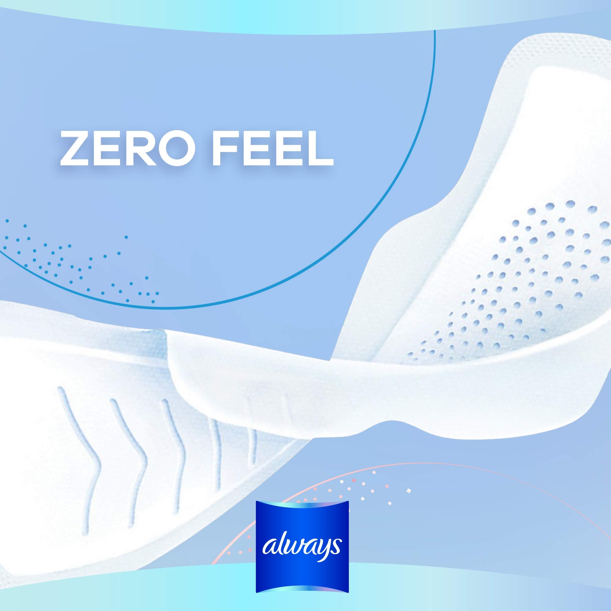 Always Infinity Feminine Pads for Women, Flexfoam Pads with Wings, Size 3, Extra Heavy Absorbency, Unscented, 84 Count (3 Packs of 28)