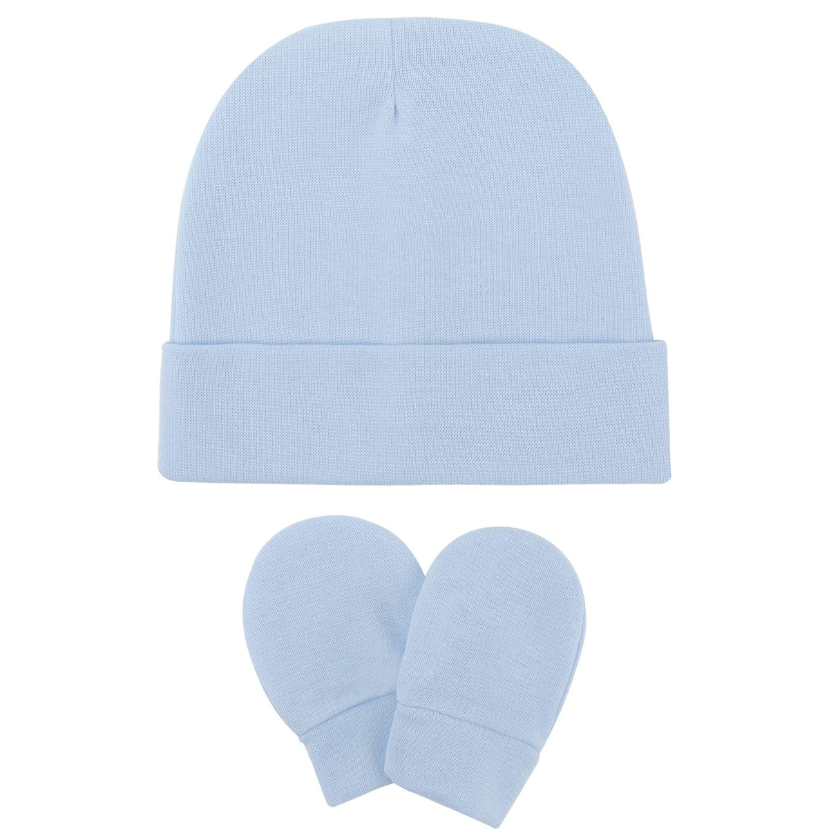 BQUBO Baby Hats and Mittens Infant Cotton Beanie Gloves No Scratch Set Newborn Hospital Hat for Boys Girls