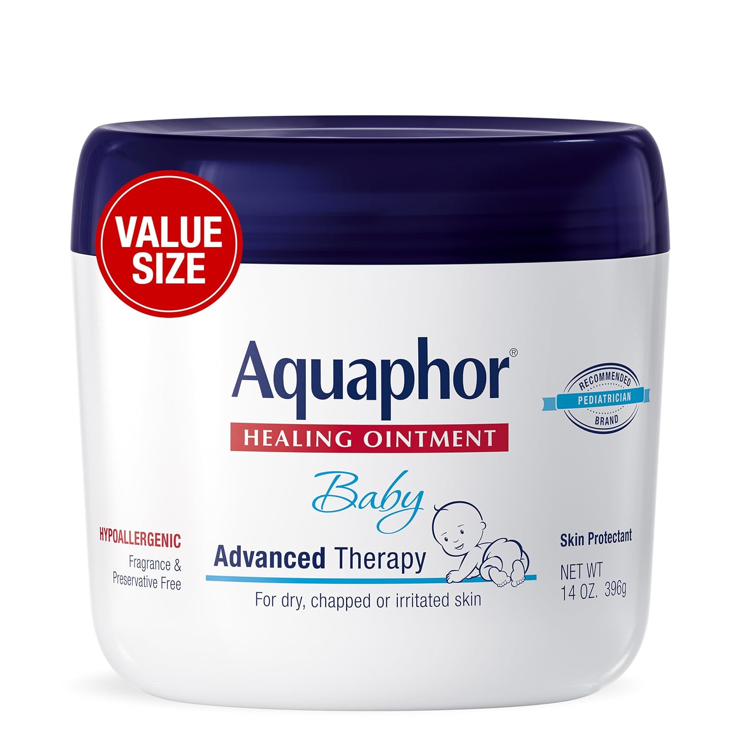 Aquaphor Baby Advanced Therapy Healing Ointment Skin Protectant, 7 OZ