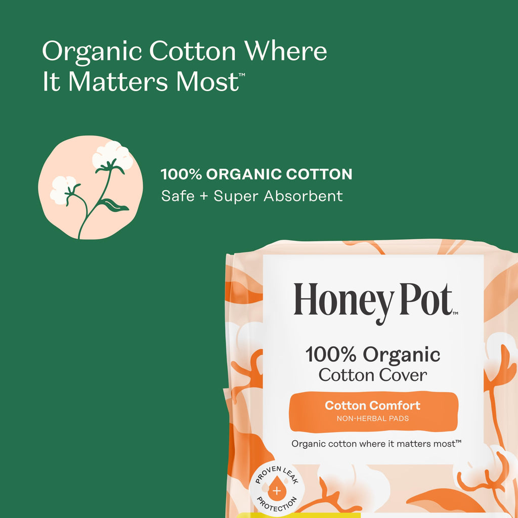 The Honey Pot Company - Cotton Comfort - Panty Liners for Women