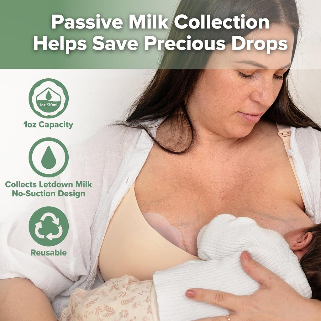 haakaa Petal Soft Silicone Milk Collector for Breastfeeding - 2PCS