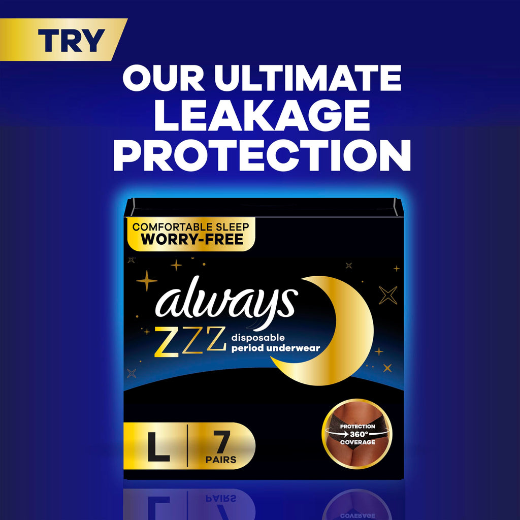 Always Maxi Overnight Pads with Wings for Women, Size 5, Extra Heavy Overnight Absorbency, Unscented, 36 Count
