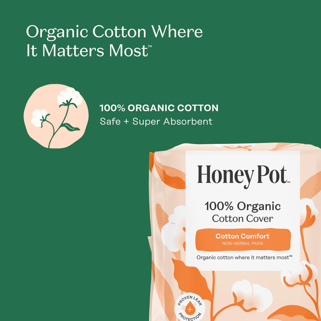 The Honey Pot Company - Cotton Comfort - Panty Liners for Women