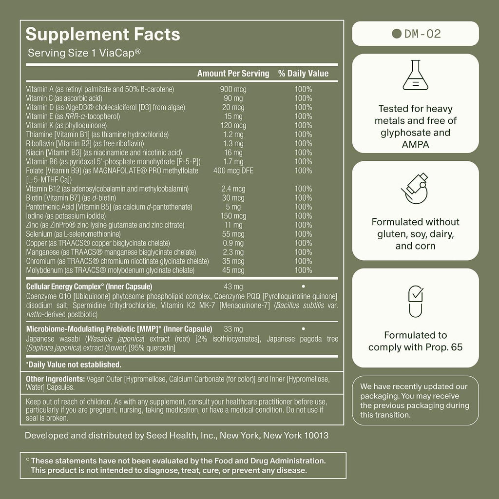 Seed Daily Essentials Duo - DS-01 Synbiotic & DM-02 Multivitamin - Starter
