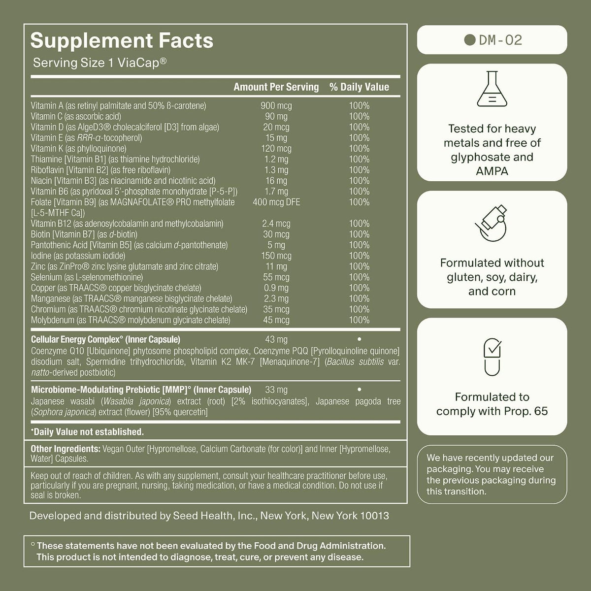 Seed Daily Essentials Duo - DS-01 Synbiotic & DM-02 Multivitamin - Starter