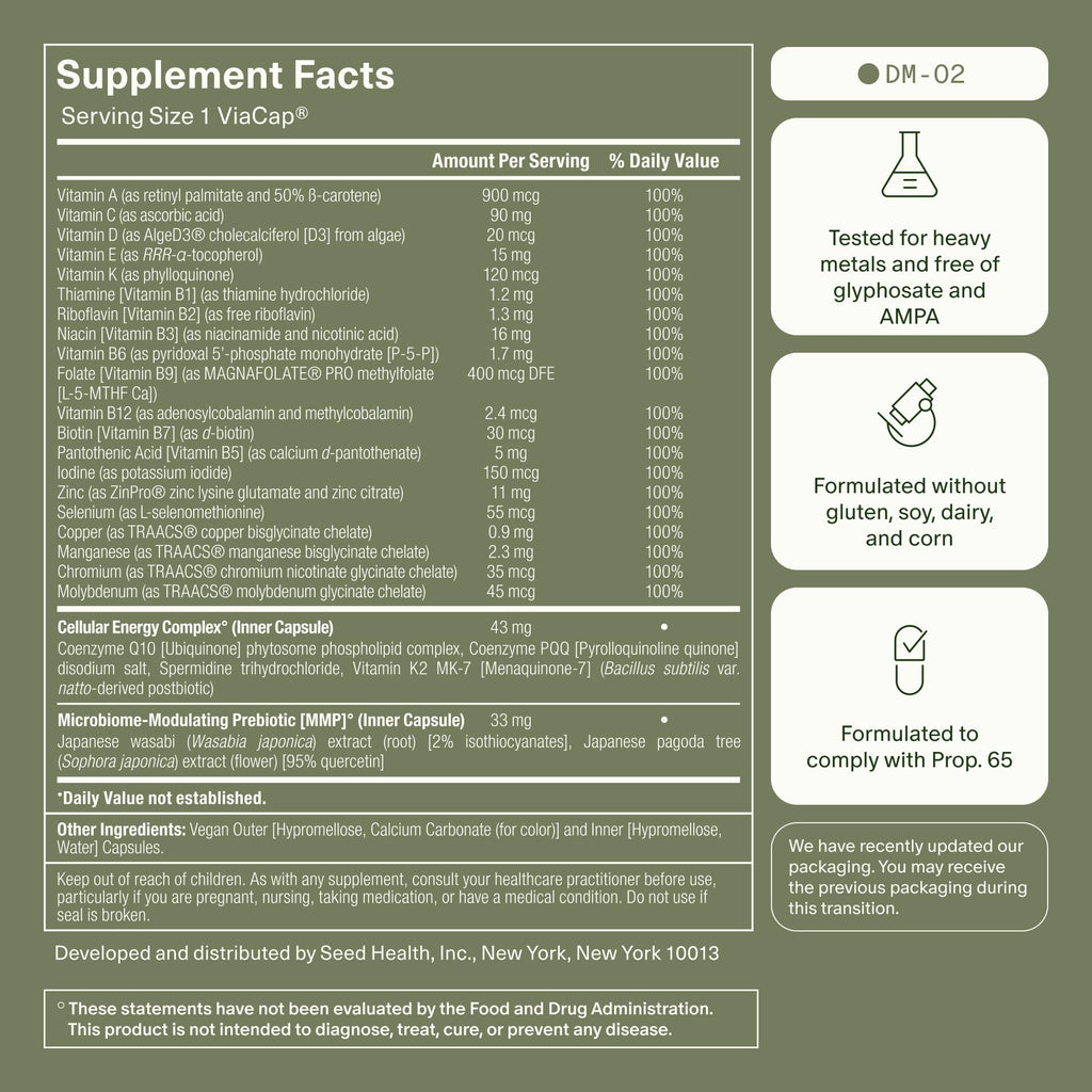 Seed Daily Essentials Duo - DS-01 Synbiotic & DM-02 Multivitamin - Starter